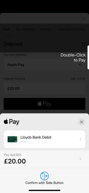 apple pay deposits